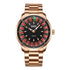 Mark Fairwhale ROULEX Imperial Roulette – Gold-tone rotating dial watch for men with diamond accents and Arabic numerals