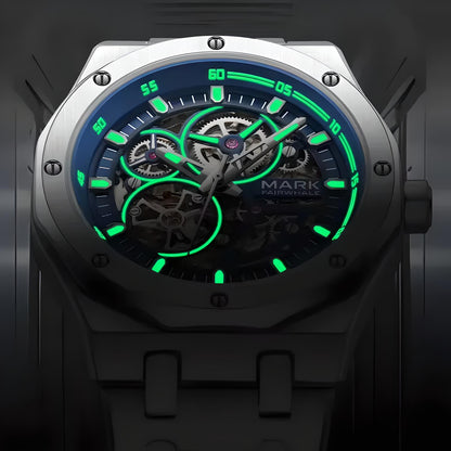 FW-6840 Luminous hands and markers for night readability.