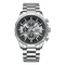 Mark Fairwhale 5028 STENTOR - Silver chronograph watch, front view
