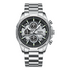 Mark Fairwhale STENTOR 5028 luxury men’s stainless steel chronograph watch with quartz movement and numberless dial