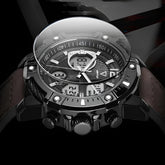 Mark Fairwhale TECTRON Terra Frame – Brown leather strap men&