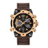 Mark Fairwhale TECTRON Desert Alloy brown beige watch for men, 48mm analog digital chronograph, stainless steel case