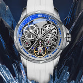 Mark Fairwhale TERNION Pure Motion – Black dial automatic sport watch for men with rubber strap and stainless steel case