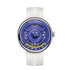 Mark Fairwhale TERRAON men’s quartz watch with white 3D Earth dial and silicone strap, modern luxury wristwatch