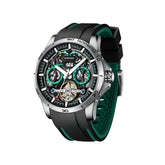 Mark Fairwhale THERION Forest Steel Drive – Gunmetal stainless steel automatic watch for men with luminous display and 30m water resistance