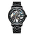 Mark Fairwhale THERIX Abyss Drift – Deep blue luminous tourbillon watch with open-heart movement and automatic winding