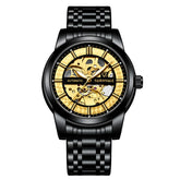 Mark Fairwhale THORIX Eclipse Core skeleton automatic watch for men, luminous dial, stainless steel case