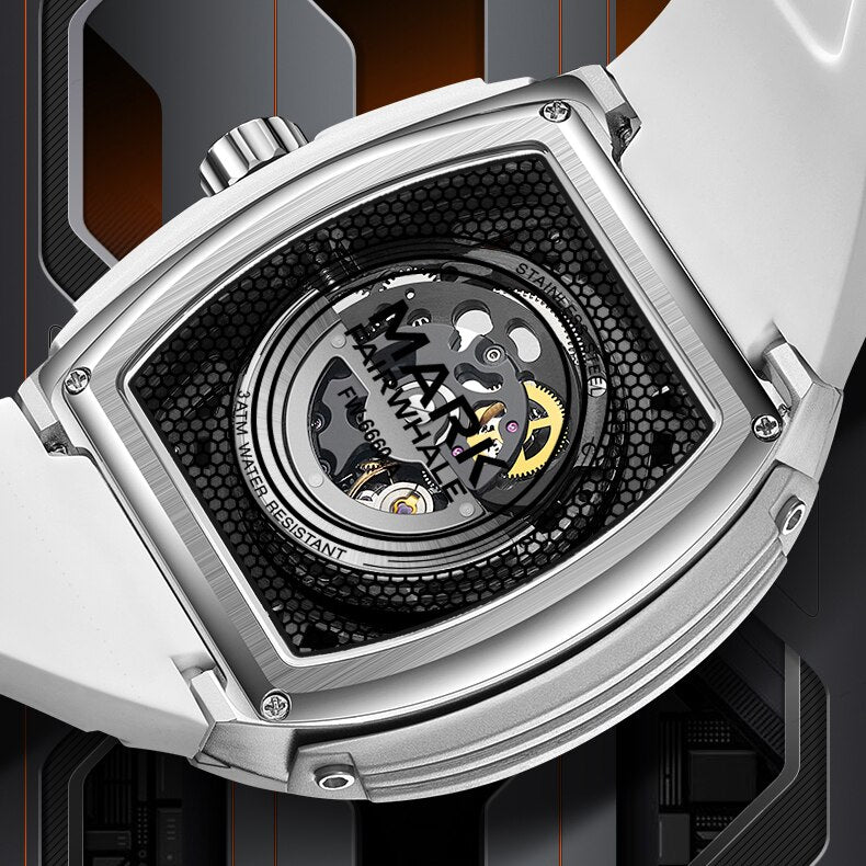 Mark Fairwhale VAYKOLEN FW-6660 watch details including dial, luminous markers, strap, and case design