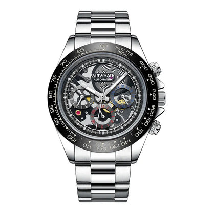 Mark Fairwhale 6970 VORTEXIS men’s skeleton automatic watch stainless steel
