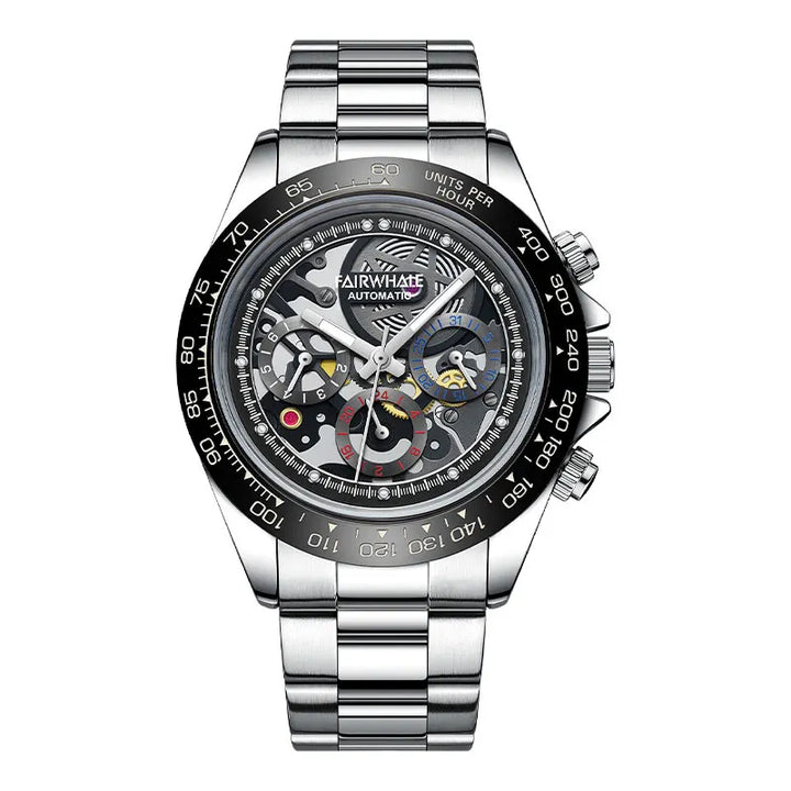 Mark Fairwhale 6970 VORTEXIS men’s skeleton automatic watch stainless steel