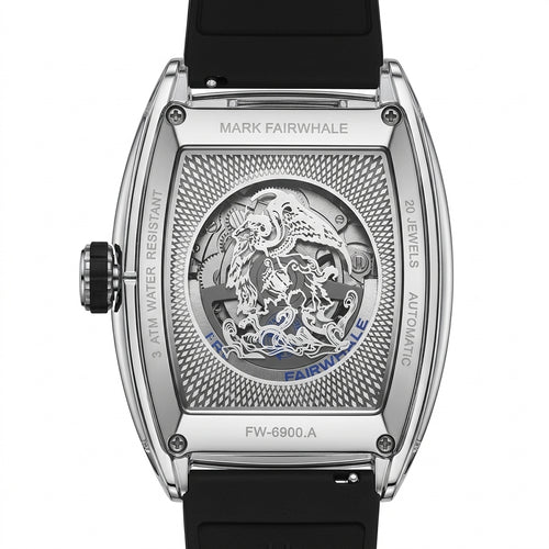 Mark Fairwhale watch with intricate design on a white background