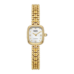 Mark Fairwhale women gold watch rectangular dial diamond markers bracelet luxury elegant quartz watch