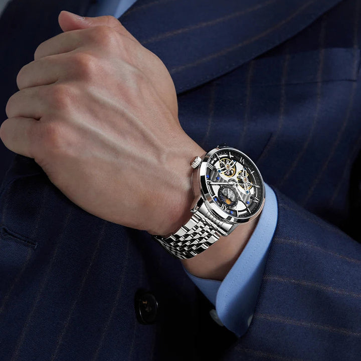 Mechanical Watch automatic movement transparent caseback FW-6023