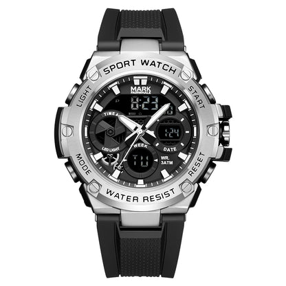 Men’s Digital Electronic Watch Mark Fairwhale FW-5035 silver