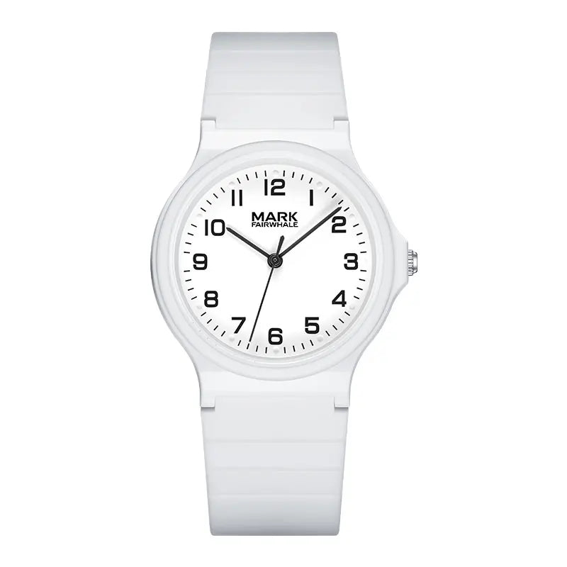 Men’s Quartz Watch Mark Fairwhale FW-5051 pink dial front view white