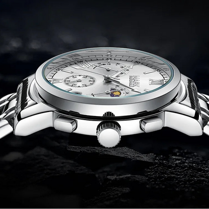 Men’s chronograph watch with luminous hand