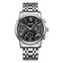 Men’s chronograph watch with luminous hand