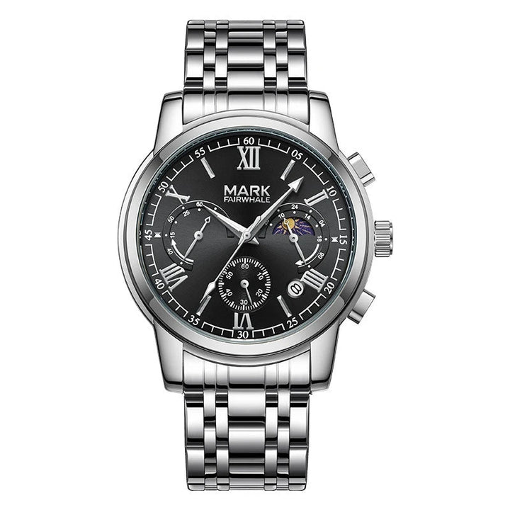 Men’s chronograph watch with luminous hand