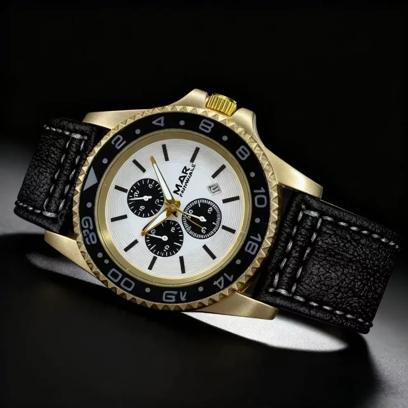 Quartz Watch lifestyle scene with vintage desk and warm lighting