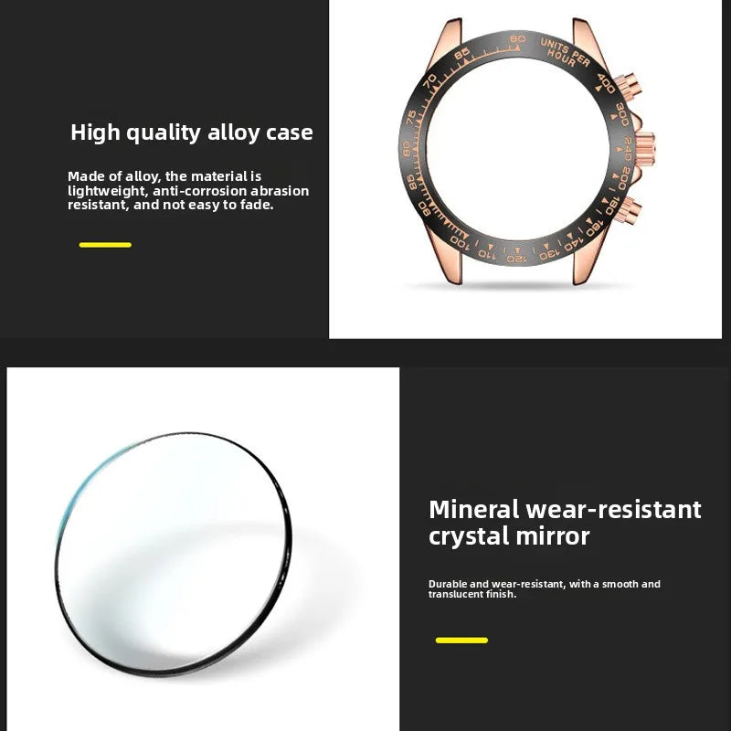 Quartz Watch mineral crystal glass detail