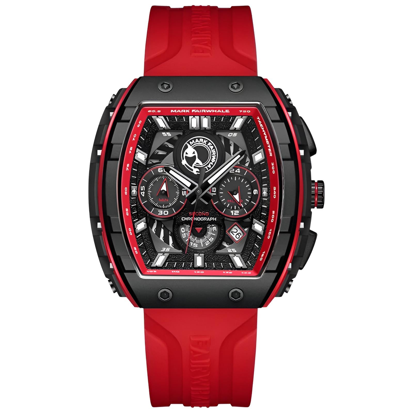 Red Mark Fairwhale 5670 GLURIC luxury chronograph sport quartz watch for men