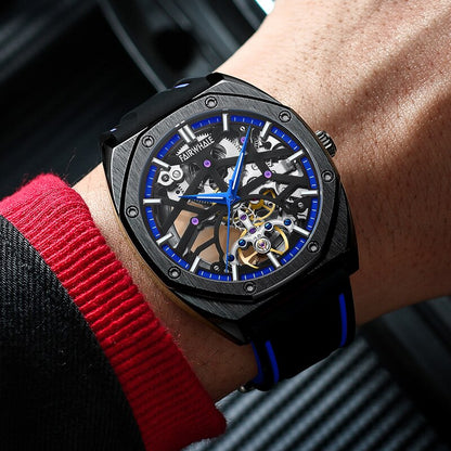 MARK FAIRWHALE Skeleton Sapphire Glass Watch - Fairwhalewatches