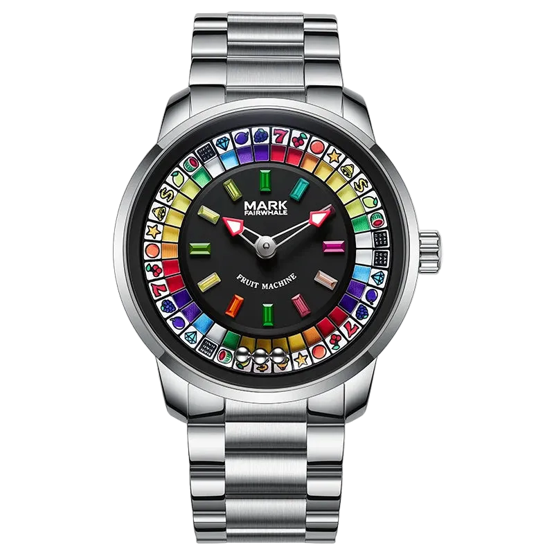 watch with colorful dial