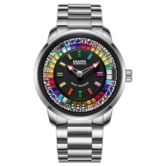 watch with colorful dial