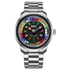 watch with colorful dial