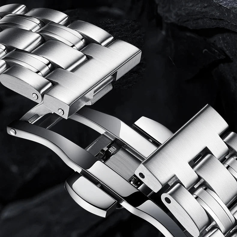 Mark Fairwhale FW-6030 SKELETOR - Men’s Tourbillon Watch Skeleton Automatic Stainless Steel