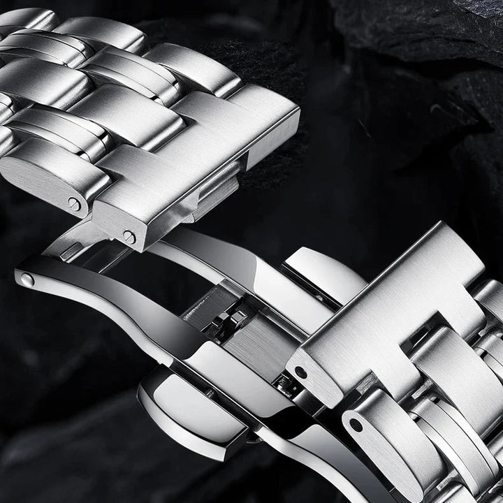 Mark Fairwhale FW-6030 SKELETOR - Men’s Tourbillon Watch Skeleton Automatic Stainless Steel