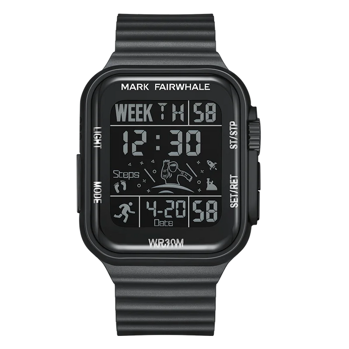 Mark Fairwhale 4430 NOXUL - Men’s Square Digital LED Fitness Watch Product vendor