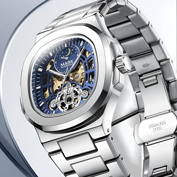 Mark Fairwhale FW-6012 LUNASKEL – Skeleton Moon Phase Automatic Watch Product vendor
