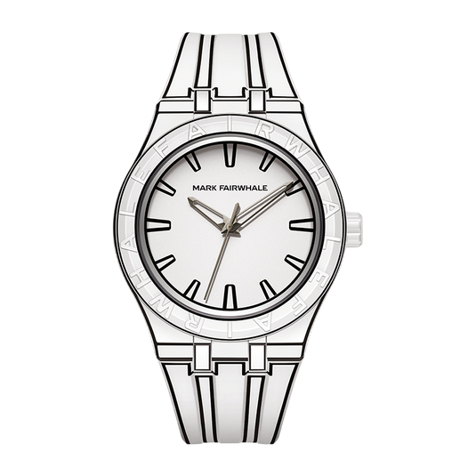 Mark Fairwhale 5110 2D SKETCH Watch | Minimalist Black & White Style
