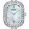 Silver watch with diamond accents and a light blue face, branded 'Mark Fairwhale'.