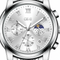 Silver wristwatch with detailed face and 'CK-III' branding on a white background