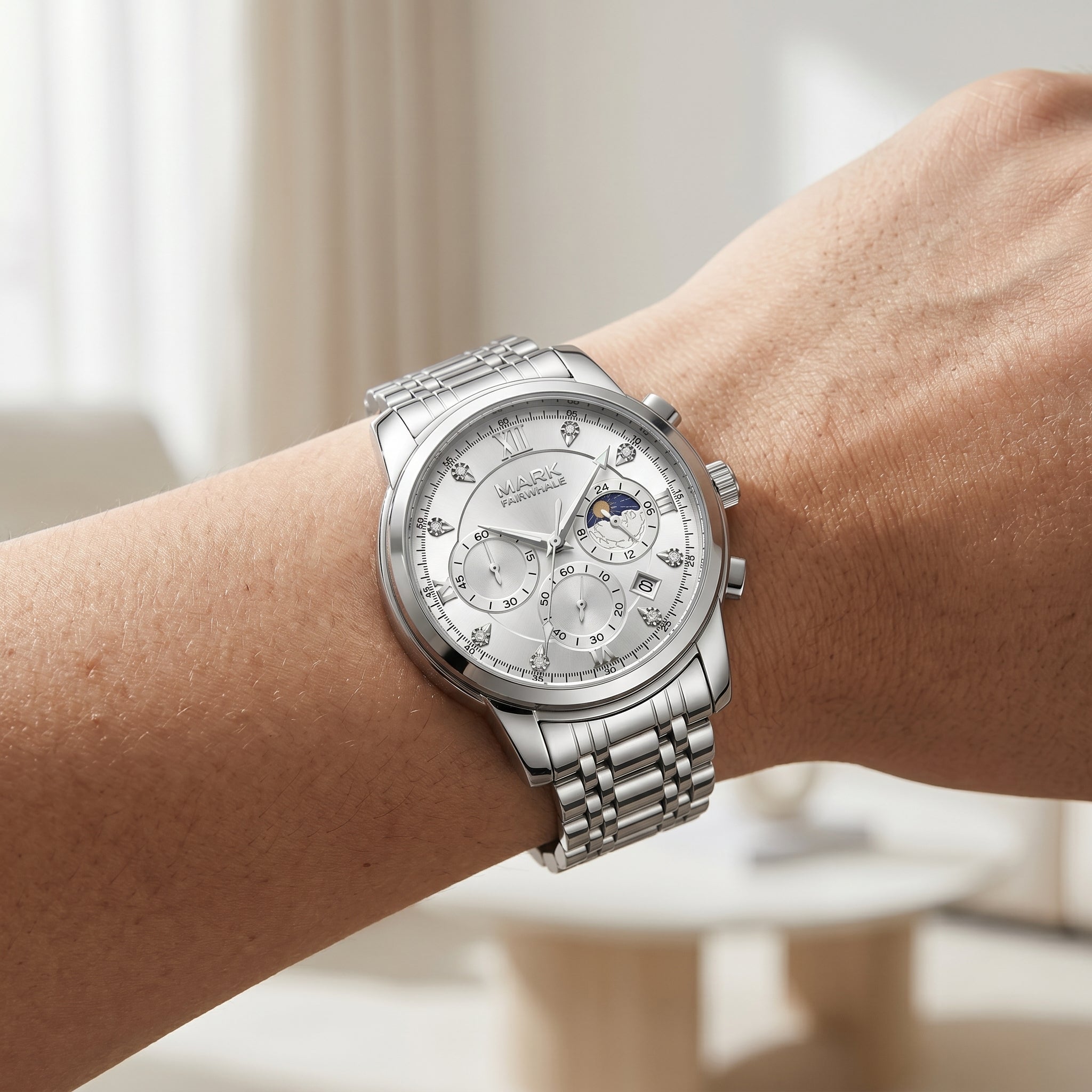 Mark Fairwhale 5180 TRINOMA – Men's Quartz Watch Calendar