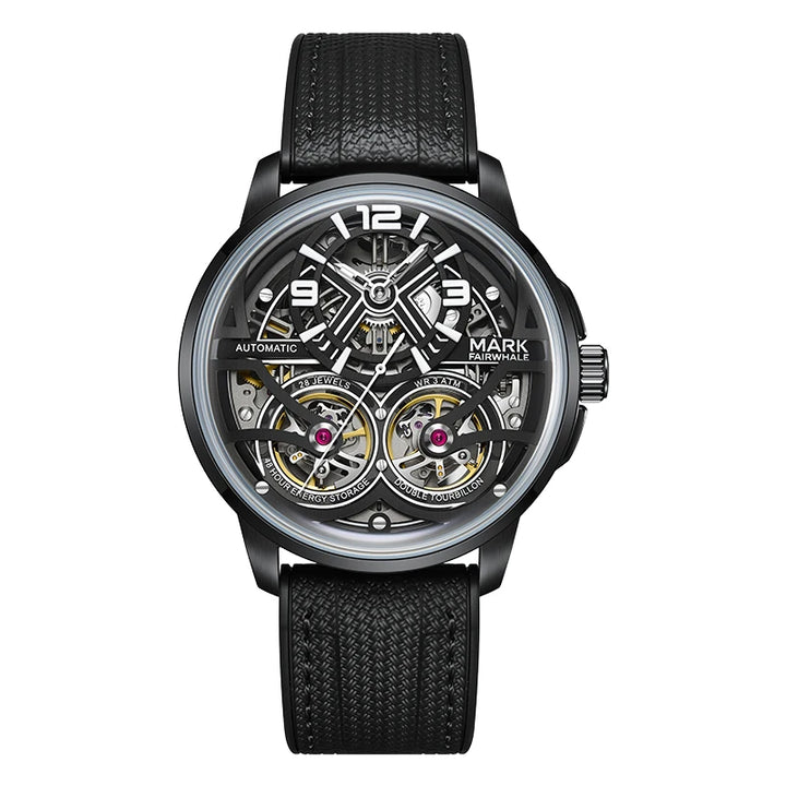 Skeleton automatic watch exhibition case back Mark Fairwhale FW-6025