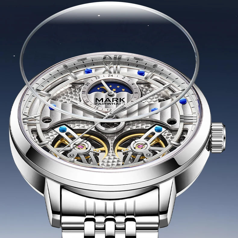 Stainless steel Mechanical Watch case detail Mark Fairwhale