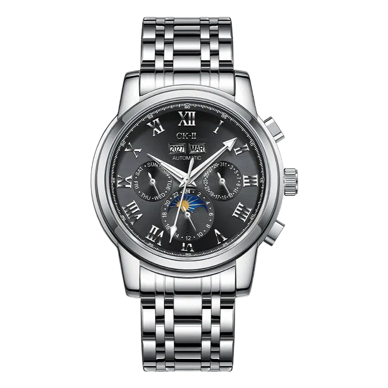 The Men's Multi-Functional Watch FW-6018 with black dual