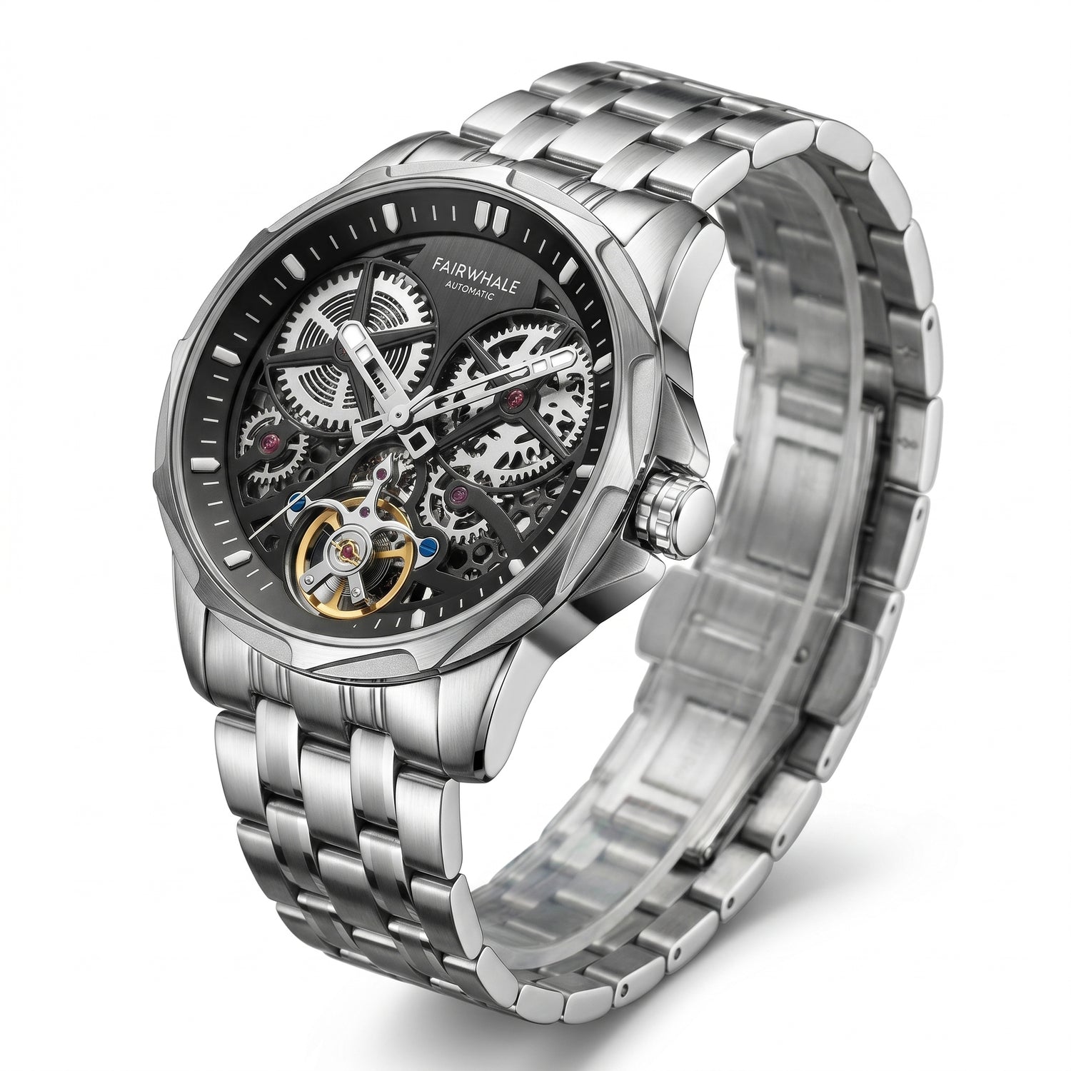 Mark Fairwhale FW-6030 TURVEX - Men’s Skeleton Automatic Tourbillon Watch