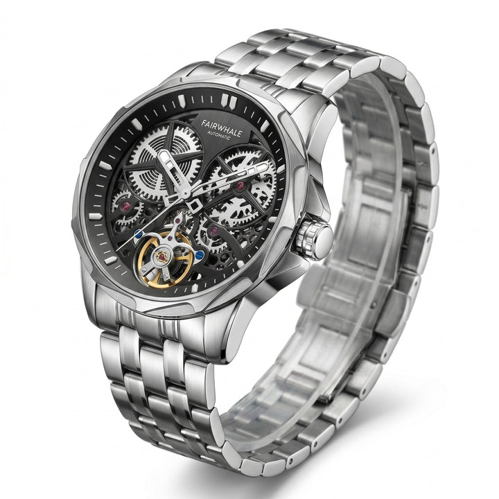 Mark Fairwhale FW-6030 TURVEX - Men’s Skeleton Automatic Tourbillon Watch