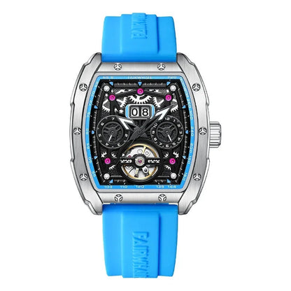 Tourbillon Watch FW-6430 black case automatic mechanical design