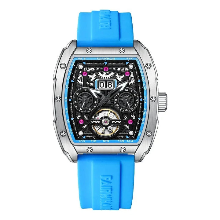 Tourbillon Watch FW-6430 black case automatic mechanical design
