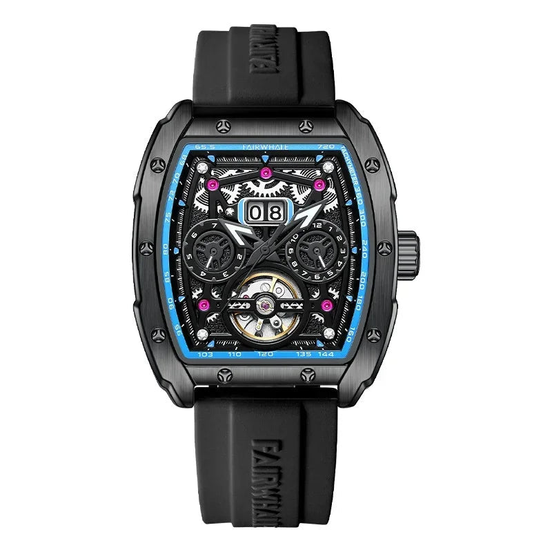 Tourbillon Watch FW-6430 worn in motion on urban lifestyle scene