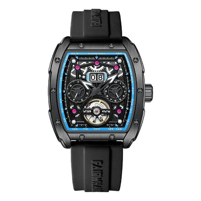 Tourbillon Watch FW-6430 worn in motion on urban lifestyle scene