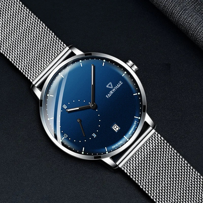 VELION Minimalist Mesh Business Watch lifestyle wrist shot man suit