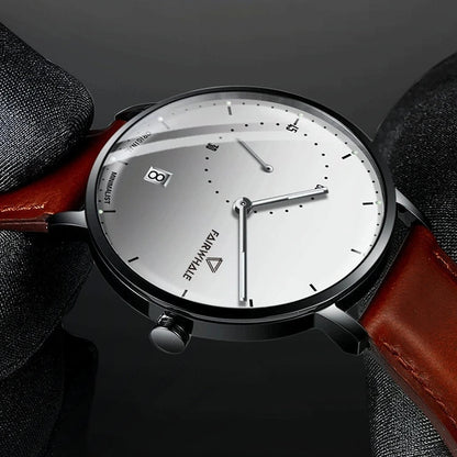 VELION Minimalist Mesh Business Watch stainless steel caseback engraving