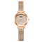 Women’s Quartz Watch in rose gold with slim round case and minimalist dial