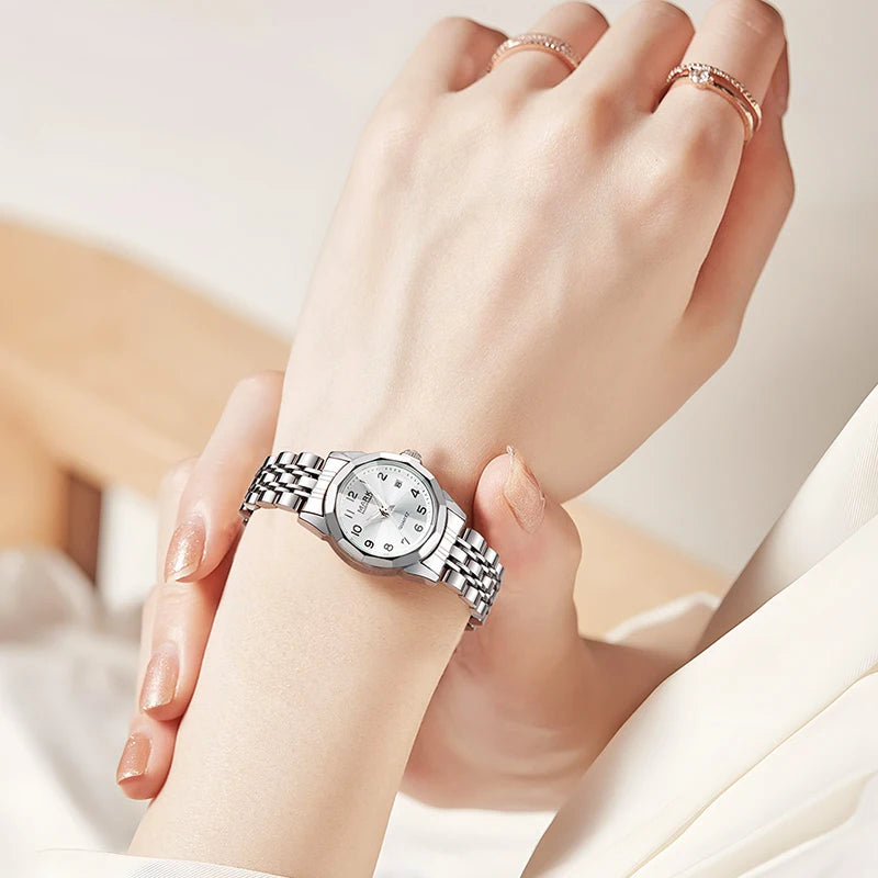 Women’s quartz watch VELTORA on wrist elegant ladies watch